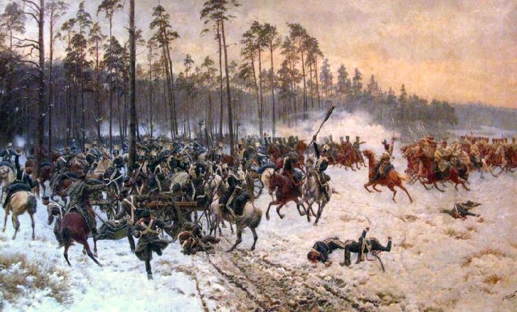 Jan Rosen Battle of Stoczek Norge oil painting art
